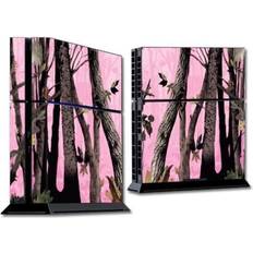 Gaming Bags & Cases MightySkins compatible with sony ps4 console - pink tree camo protective, durable, and unique vinyl decal wrap cover e