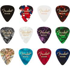 Fender 351 Shape Celluloid Medley Guitar Picks (12-Pack) Medium 12 Pack