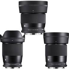 Sigma 56mm 1.4 Sigma 16mm, 30mm, 56mm f/1.4 DC DN Contemporary 3-Lens Kit Leica