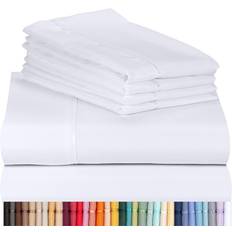 Hotel Bedding Silky Soft Bed Sheet White (274.3x259.1cm)