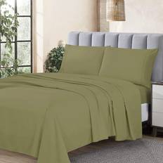 Cathay Home Essentials Ultra Soft Hypoallergenic Wrinkle Bed Sheet Green