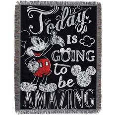 The Northwest Group Disney's Mickey Mouse, "Amazing Day" Tapestry Blankets Black