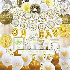Regal Decorations Elephant Theme Baby Shower Decorations for Boy or Girl Kit Cake Decoration