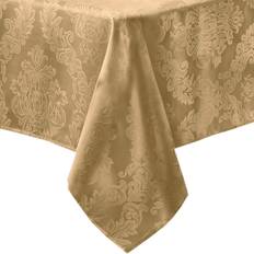 Gold Tablecloths Elrene Newbridge Barcelona Luxury Damask Tablecloth Gold