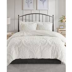 Cotton Duvet Covers Madison Park Viola Damask Duvet Cover White