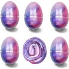 Ducks Role Playing Toys Anditoy 5 Pack Slime Eggs Stress Relief Toys Easter Eggs for Kids Boys Girls Christmas Stocking Stuffers Gifts Party Favors (Blue Pink Purple)