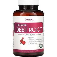 Healths Harmony Organic Beet Root Powder 120 Tablets 1350mg Beets with