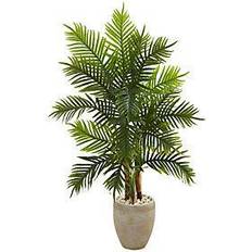 Beige Artificial Plants Nearly Natural 5Ft Areca Palm Touch Tree Artificial Plant