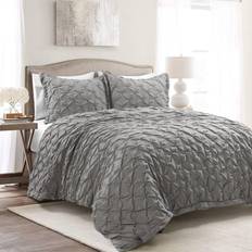 Lush Decor Ravello Duvet Cover Gray (264.2x228.6cm)