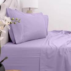 Sweet Home Collection 1800 Thread Count 3 Bed Sheet Purple