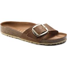 Marrón - Mujer Sandalias Birkenstock Madrid Big Buckle Oiled Leather - Cognac