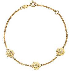 Marguerite armbånd Lund Copenhagen Marguerite Armbånd - Guld/Hvid