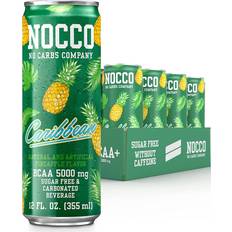 Caffeine free energy drinks Nocco BCAA+ Caribbean Caffeine Free Pineapple 355ml 12