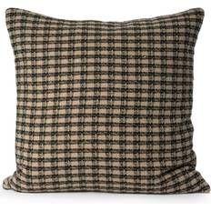 Ceannis Metallic Check Pudebetræk Beige (50x50cm)