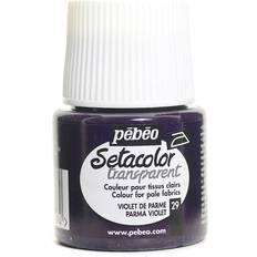 Violet Peintures Textiles Pebeo Setacolor Transparent Fabric Paint parma violet 45 ml