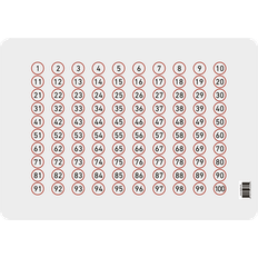 Spel 1 100 Lærlet underlag med tallene fra 1-100