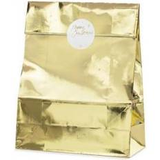 PartyDeco 3 sacchetti regalo Oro