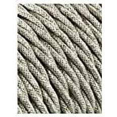 Accesorios Eléctricos Edm Cable Textil Trenzado 2x0.75mm Lino 5m