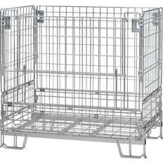 Bauzubehör Collapsible mesh pallet, LxW 1200 x 1000 mm, stacking height 750 mm, weight 45 kg