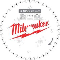 Milwaukee 165mm x 20mm 40T Wood Cutting Thin Kerf Circular Saw Blade