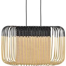 Forestier Bambu Oval S Pendel Svart/Natur Pendellampa