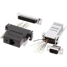 Connectors DA25-PMJ8-M-K-RC D-SUB-adapter D-SUB-stik 25-pol. RJ45-tilslutning