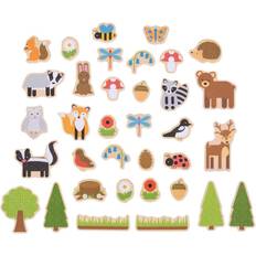 Wooden Magnets Bunch 35 Pcs