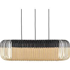 Forestier Bambu Oval M Pendel Svart/Natur Pendellampa