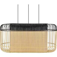 Forestier Bambu Oval XL Pendel Svart/Natur Pendellampa