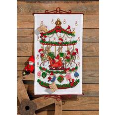 Karusell Permin Â Broderikit Julkalender Karusell 35x58cm