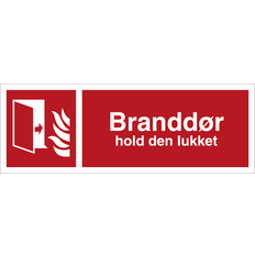 Branddør Brandskilt Branddør Hold den lukket