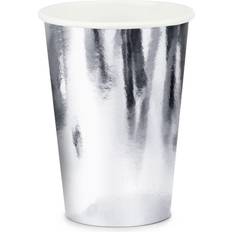PartyDeco Silver paper cups, 220 ml, one size
