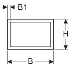 Afdækningsramme Geberit Afdækningsramme