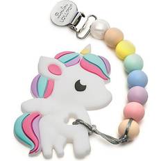 Cotton Teething Toys Loulou Lollipop Unicorn Teether With Clip Multi Multi