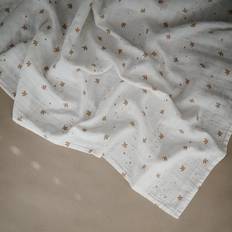 Mushie Baby Care Mushie Muslin Swaddle Blanket Organic Cotton Sparrow