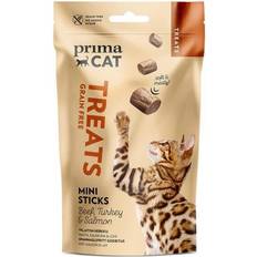 PrimaCat Softy Grain Free Mini Sticks Beef, Turkey Salmon