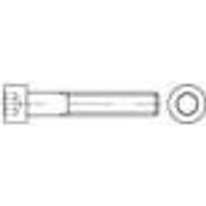 Toolcraft 116864 Cylinderskruer M10 14 mm Indvendig sekskant DIN 912 Stål Galvaniseret 200