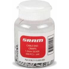 Sram Brake Cable End Crimps Silver 500-count Jar