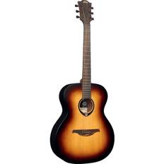 Marron Guitares acoustiques Lag Tramontane 70 Auditorium Solid Sitka Spruce Acoustic-Electric Guitar