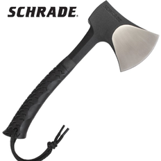 Camping kniv Schrade SCAXE10 11.1in Full Tang Hatchet with 3.6in Blade TPR Handle Survival Camping Everyday Tasks Hunting Knife