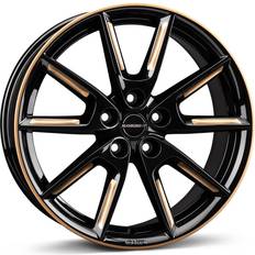 Borbet LX18 BLACK GLOSSY GOLD SPOKE RIM 8x18 ET:40