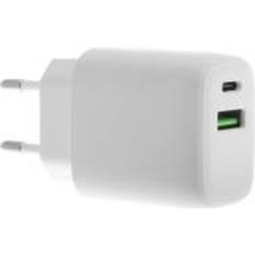 Quick charge 3.0 Insmat Strømforsyningsadapter 30 Watt 3 A PD 3.0, Quick Charge 3.0 2 output-stikforbindelser (USB, 24 pin USB-C)