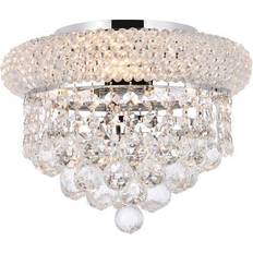 Crystal Chandeliers Ceiling Lamps Elegant Royal Cut Ceiling Flush Light 3.9"