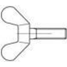 Toolcraft 1060626 Vingeskruer M8 16 mm DIN 316 Rustfrit stål A4 100 stk