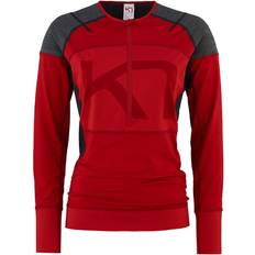 Kari Traa Stil Half Zip Baselayer - Recycled Heart Red