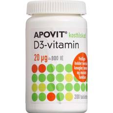 Apovit D3 Vitamin 20µg 200 stk