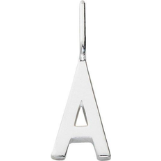 Dame - Sølv Charms & Anheng Design Letters Letter For Personal A-Z Pendant - Silver