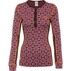 Donna - Lana merino Maglie Termiche Kari Traa Rose Long Sleeve Baselayer - Syrup