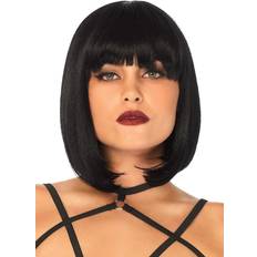 Halloween Kort parykk Leg Avenue Women's Short Natural Bob Wig Black