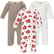 Leopard Jumpsuits Children's Clothing Hudson Baby Cotton Coveralls 3-pack - Basic Rose Leopard (10117395)